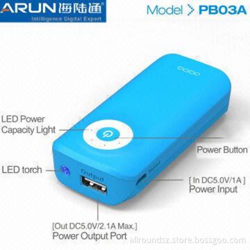 Power Bank, 5,200mAh Capacity, 5V DC, 2.1A Output Voltage, OEM Orders Welcomed